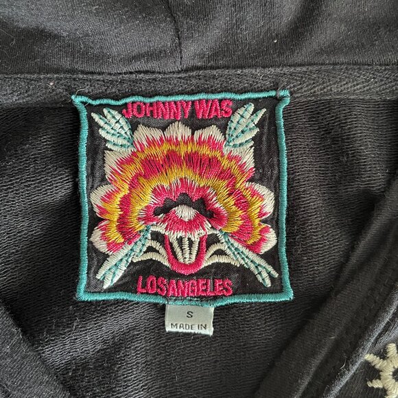 Johnny Was Algol Beach Raw Contrast Hoodie SMALL - Picture 3 of 5
